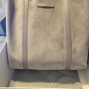 Brunello Cucinelli Large Suede and Leather Tote Bag